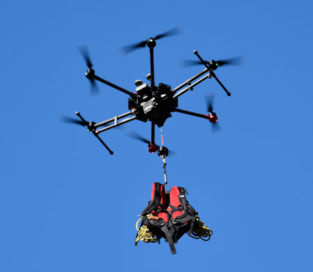 Les drones de DSM Innovation sécurisent la montagne