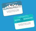 Télécharger votre badge visiteur pour Alpipro et Digital Montagne